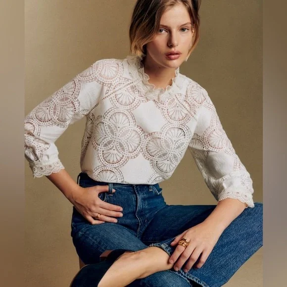 Sezane Bianca Blouse - Picture 2 of 7